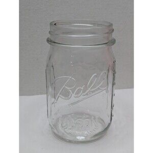 Ball Mason Canning Jar MORNING GLORY Flower Pint Special Edition 1970s Vintage